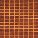 Square Machine Washable Checkered Orange Modern Area Rugs, wshabs1382org