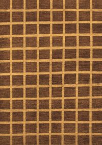 Checkered Brown Modern Rug, abs1382brn