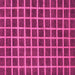 Square Machine Washable Checkered Pink Modern Rug, wshabs1382pnk