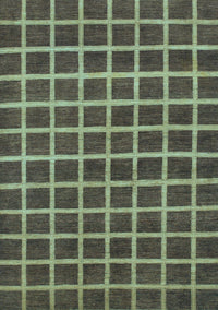 Checkered Light Blue Modern Rug, abs1382lblu