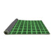 Sideview of Checkered Emerald Green Modern Rug, abs1382emgrn