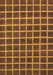 Machine Washable Checkered Brown Modern Rug, wshabs1382brn