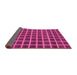 Sideview of Checkered Pink Modern Rug, abs1382pnk