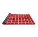 Checkered Red Modern Area Rugs