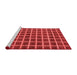 Modern Red Washable Rugs