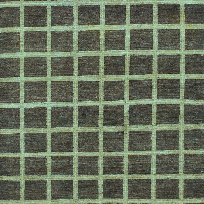 Machine Washable Checkered Light Blue Modern Rug, wshabs1382lblu