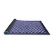 Sideview of Checkered Blue Modern Rug, abs1383blu