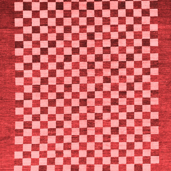 Checkered Red Modern Area Rugs