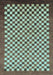 Checkered Light Blue Modern Rug, abs1383lblu