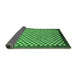 Sideview of Checkered Emerald Green Modern Rug, abs1383emgrn