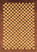 Checkered Brown Modern Rug, abs1383brn