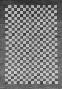 Checkered Gray Modern Rug, abs1383gry