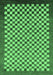 Checkered Emerald Green Modern Rug, abs1383emgrn