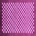 Square Machine Washable Checkered Purple Modern Area Rugs, wshabs1383pur