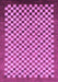 Checkered Purple Modern Rug, abs1383pur