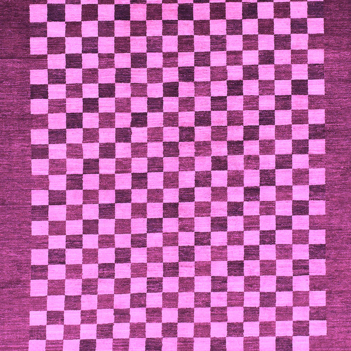 Checkered Purple Modern Rug, abs1383pur