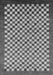 Machine Washable Checkered Gray Modern Rug, wshabs1383gry