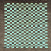 Square Checkered Light Blue Modern Rug, abs1383lblu