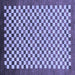 Square Checkered Blue Modern Rug, abs1383blu