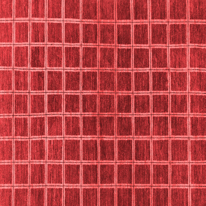 Checkered Red Modern Rug, abs1384red