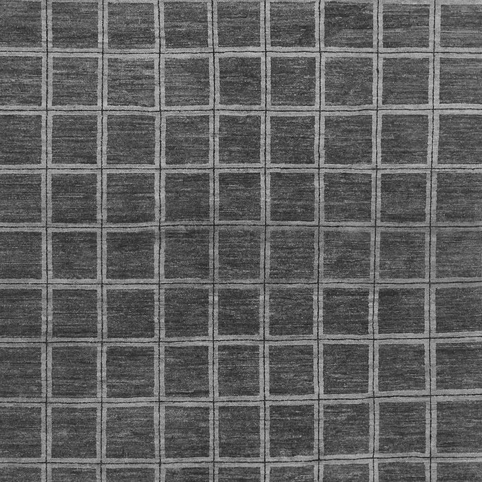 Checkered Gray Modern Rug, abs1384gry