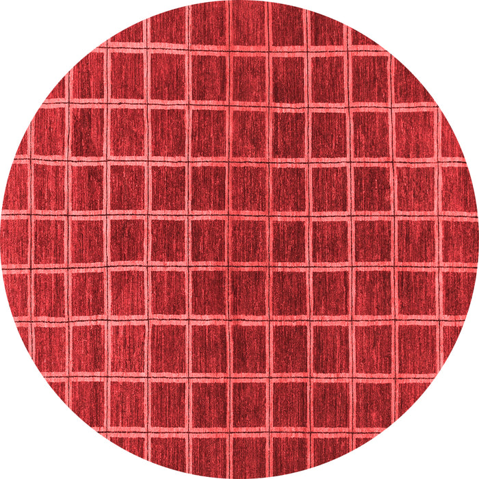 Checkered Red Modern Rug, abs1384red
