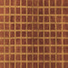 Square Checkered Brown Modern Rug, abs1384brn