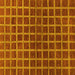 Square Checkered Yellow Modern Rug, abs1384yw