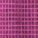 Square Machine Washable Checkered Purple Modern Area Rugs, wshabs1384pur