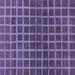 Square Machine Washable Checkered Blue Modern Rug, wshabs1384blu