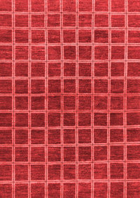 Checkered Red Modern Rug, abs1384red