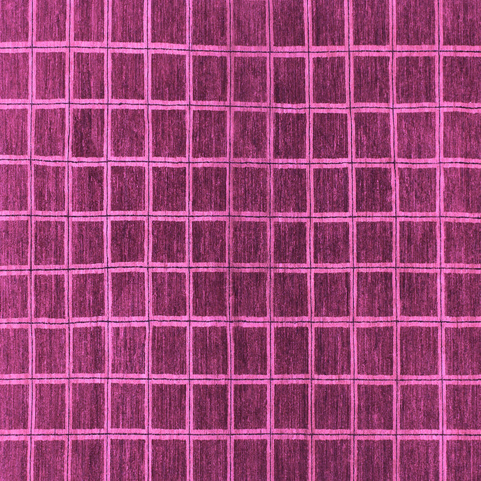 Square Checkered Purple Modern Rug, abs1384pur