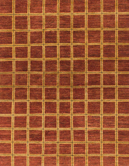 Abstract Red Checkered Rug, abs1384
