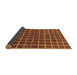 Sideview of Checkered Brown Modern Rug, abs1384brn