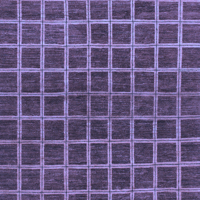 Machine Washable Checkered Blue Modern Rug, wshabs1384blu