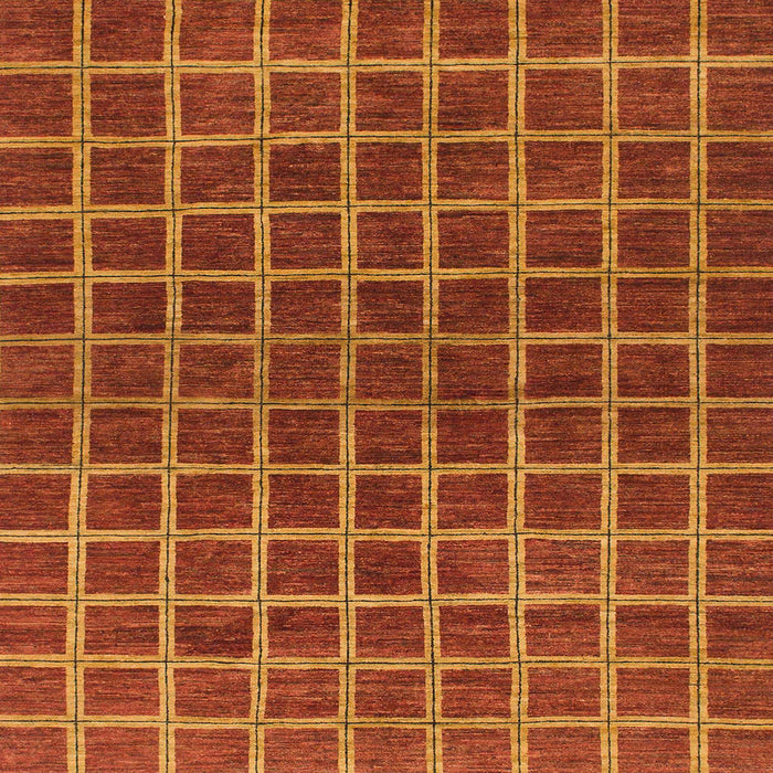 Square Machine Washable Abstract Red Rug, wshabs1384