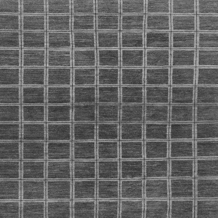 Square Checkered Gray Modern Rug, abs1384gry