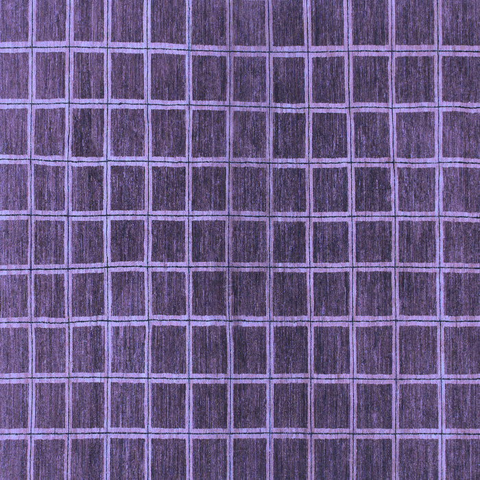 Square Checkered Blue Modern Rug, abs1384blu