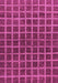 Machine Washable Checkered Purple Modern Area Rugs, wshabs1384pur