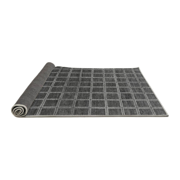 Sideview of Checkered Gray Modern Rug, abs1384gry
