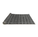 Sideview of Checkered Gray Modern Rug, abs1384gry