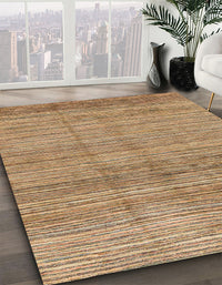 Abstract Sandy Brown Modern Rug, abs1385