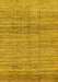 Abstract Yellow Modern Rug, abs1385yw