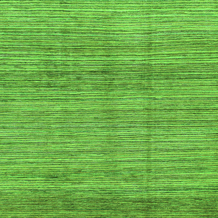 Square Machine Washable Abstract Green Modern Area Rugs, wshabs1385grn