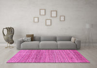 Machine Washable Abstract Pink Modern Rug, wshabs1385pnk