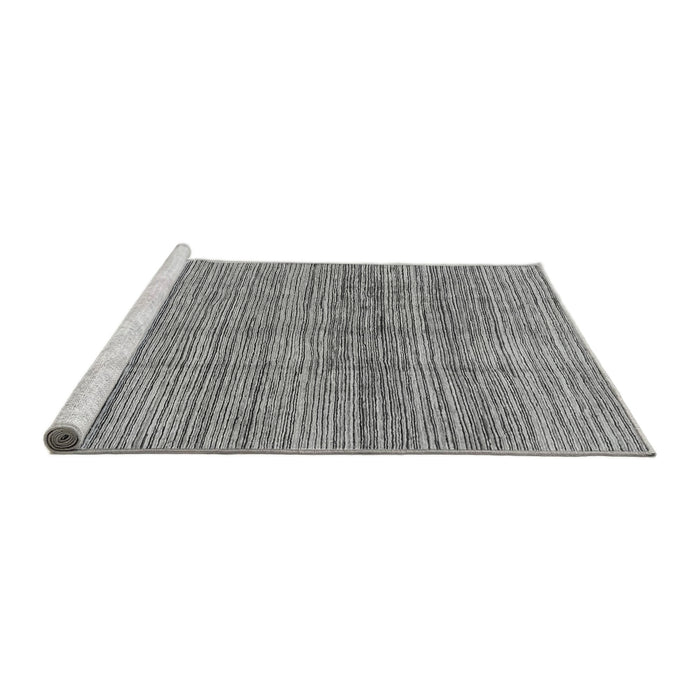 Sideview of Machine Washable Abstract Gray Modern Rug, wshabs1385gry