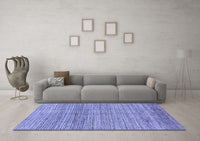 Machine Washable Abstract Blue Modern Rug, wshabs1385blu