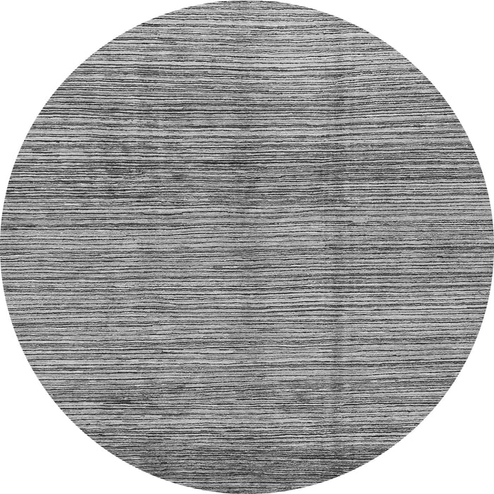 Round Machine Washable Abstract Gray Modern Rug, wshabs1385gry