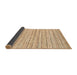 Sideview of Abstract Bronze Brown Modern Rug, abs1386