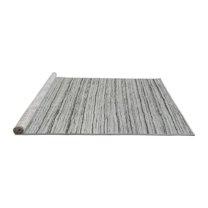Sideview of Machine Washable Abstract Gray Modern Rug, wshabs1386gry